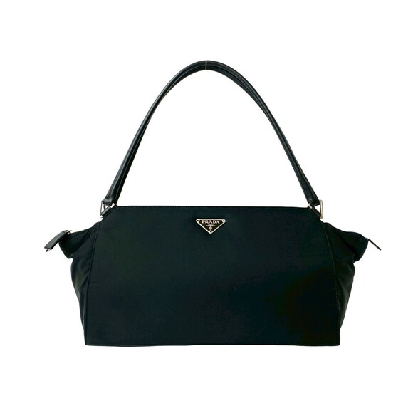 Prada Handbags - PRADA Black Leather Shoulder Bag